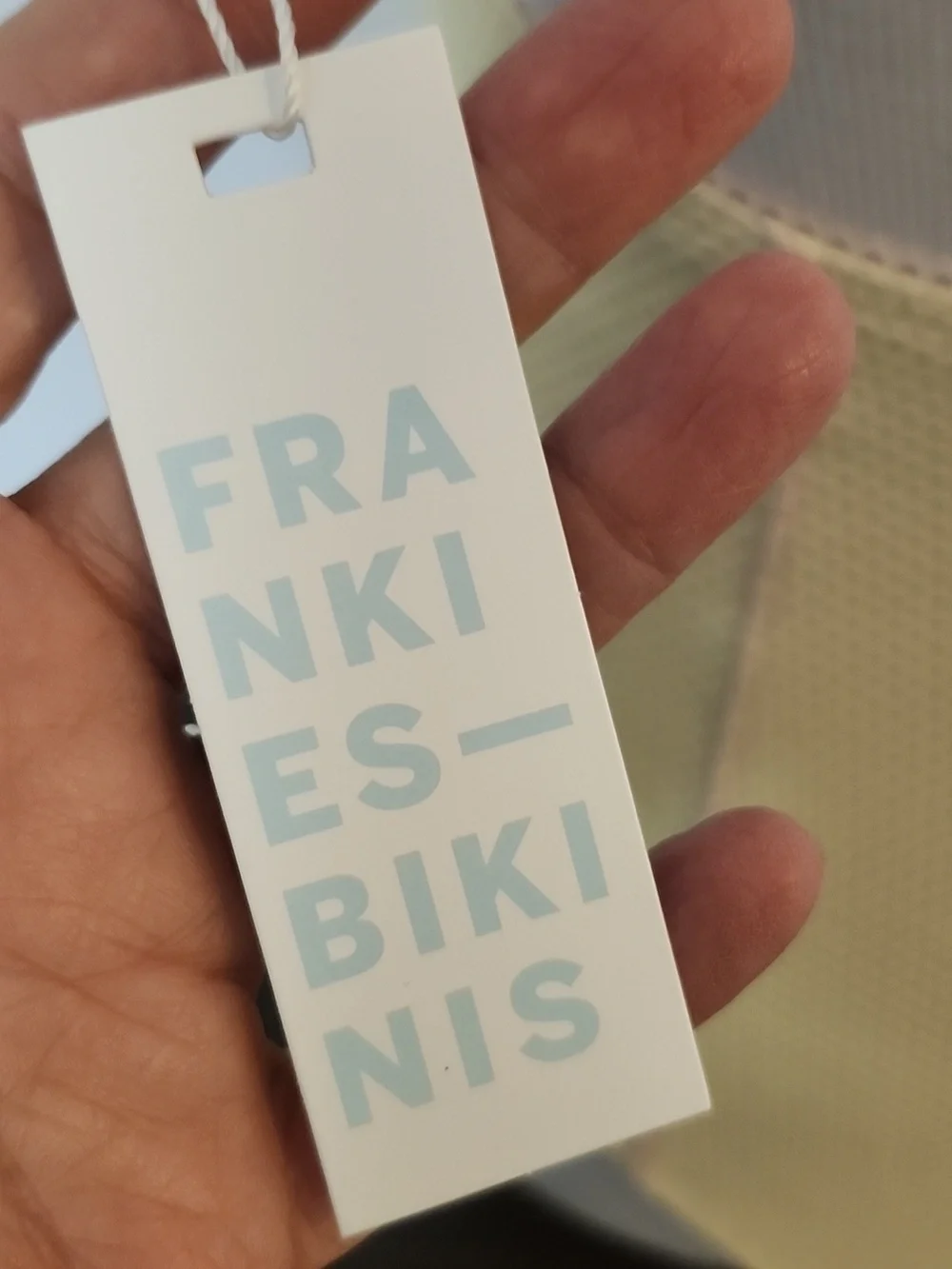 Frankies Bikinis Julianne Waffle Cheeky One Piece Swimsuit in Cream Sz L. NWT
